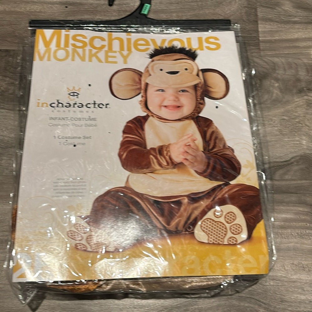 Infant's Mischievous Monkey costume: new with tag